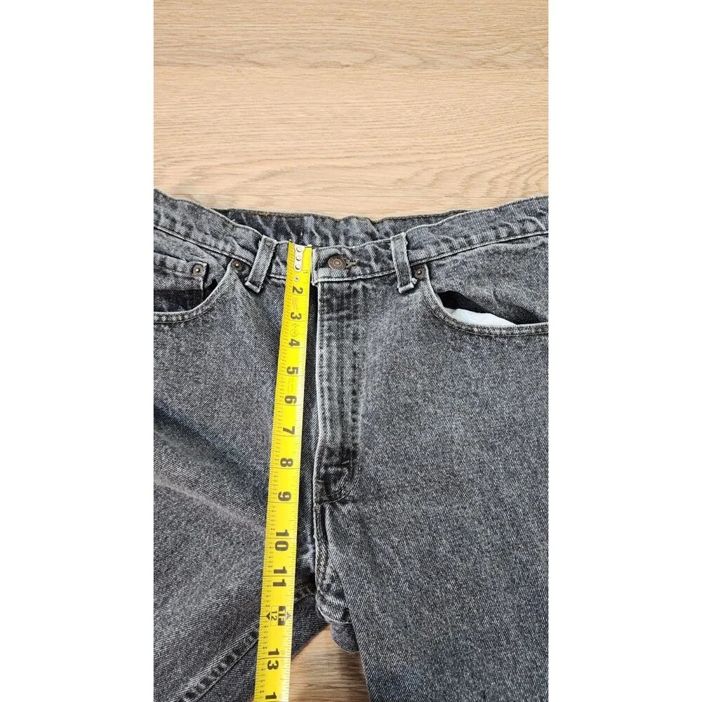 Levis 550 Jeans Mens 34x34 USA Made In USA Denim Black Faded Rare Vintage 90s